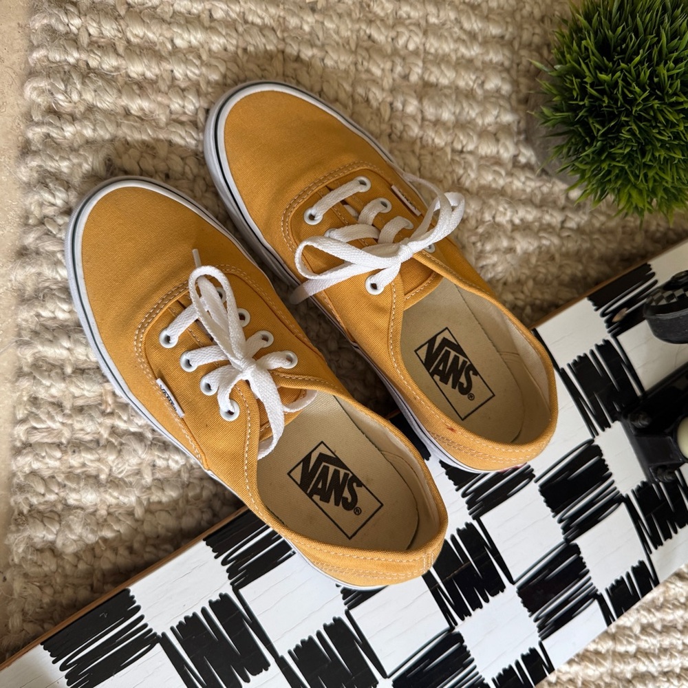 Vans Women's Sneakers in Mustard Yellow
